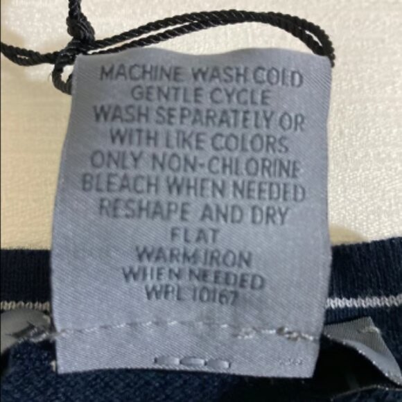 DYLAN GRAY Men's 100% Cotton Crewneck Sweater NAVY MSRP $98 Size L - Picture 4 of 5